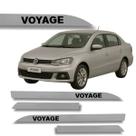 Jogo Friso Lateral Voyage Prata Sirius Ponta de Faca Grafia