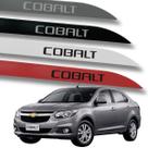 Jogo Friso Slim Lateral Chevrolet Cobalt Original com Grafia