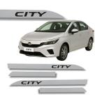 Jogo Friso Slim Lateral Honda City Original com Grafia Cores