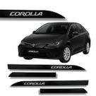 Jogo Friso Slim Lateral Toyota Corolla Original com Grafia Cores Jogo Friso Slim Lateral Toyota Corolla Original com Grafia Cores