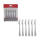 Jogo Garfo Aperitivos Inox c/ 6unid 11cm