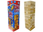 Jogo Infantil Caiu Perdeu Torre de Equilibrio de Madeira MDF