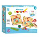 Jogo Infantil Educacional Mosaico Pompom Em Madeira - Nig 1150
