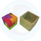 Jogo infantil educativo cubo soma em mdf
