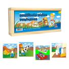 Jogo Infantil Sequência Lógica Derivados 16 Peças MDF - CiaBrink - Brinquedos Jogo Infantil Sequência Lógica Derivados 16 Peças MDF - CiaBrink - Brinquedos