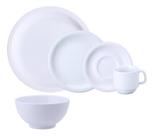Jogo Jantar 40 Peças C/ Bowl Tigela Porcelana Branca 8 Pessoas Jogo Jantar 40 Peças C/ Bowl Tigela Porcelana Branca 8 Pessoas