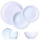 Jogo Jantar Chá 36 Peças C Bowl Tigela Protel Porcelana Schmidt 6 Lugares