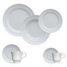 Jogo Jantar Chá 42 Peças Cottage Branco Germer Porcelanas