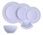 Jogo Jantar Chá C Bowl Tigela Chevron Porcelana Germer 36 Peças