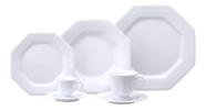 Jogo Jantar Chá Café 28 Peças Prisma Porcelana Schmidt 4 Lugares