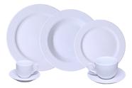 Jogo Jantar Chá E Café Chevron 42 Peças Porcelana Germer 6 Lugares Jogo Jantar Chá E Café Chevron 42 Peças Porcelana Germer 6 Lugares