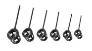 Jogo jg Tarracha tarraxa p cano tubo PVC 1/2", 3/4", 1", 1.1/4", 1.1/2", 2"