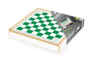 Jogo Junges 6 em 1 MDF Xadrez, Ludo, Damas, Trilha, Pega Varetas e Dominó Estratégia 7 Anos