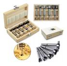 Jogo Kit 5 Brocas Fresas Forstner 10-35mm Madeira Dobradiça