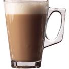 Jogo Kit 6 Canecas De Vidro 260ml Cappuccino Café Xícara Jogo Chá Chocolate Presente Capuccino Leite