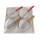 Jogo/Kit 9 peças Porcelana p/ Pastas/Frios