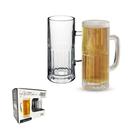 Jogo Kit Com 2 Canecas Para Chopp/Cerveja 370ml de Vidro Resistente