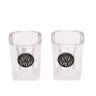 Jogo Kit Com 2 Copos De Vidro Shot 70ml - Palmeiras