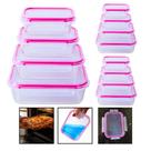 Jogo Kit de até 12 Potes Vidro Hermético 4 Travas Marmita Vidro, anel de vedação premium