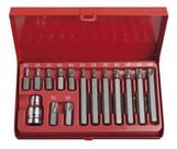 Jogo Kit De Bits Torx C/ 15 Pçs Curto/longo Eda 8sq