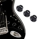 Jogo knobs ronsani p/ strato kit volume/ton/ton preto