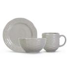 Jogo Lanche 12 Peças Cinza Ondas Germer Porcelanas Jogo Lanche 12 Peças Cinza Ondas Germer Porcelanas