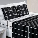 Jogo Lençol Cama Solteiro 3 Peças 200 Fios Micropercal Austin