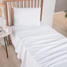 Jogo Lençol Cama Solteiro 300 Fios Completo Ponto Palito Macio - 3 Peças