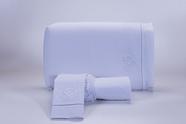 Jogo Lençol Casal Super King Size (2,00m x 2,00x 50) 3 Peças 200 Fios 100% Algodão Branco