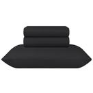 Jogo Lençol Microfibra Cama Casal Duplo Paco Milano Cor:Preto
