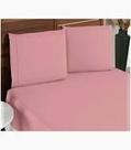 Jogo Lençol Solteiro 02 pçs 400 Fios Micro Percal Rose