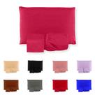 Jogo Lençol Solteiro 2 Peças Com Elástico Para Cama Box Liso