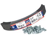 Jogo Lonas de Freio Fusca 1200 1300 Rodado 5 Furos FRAS-LE com 40 Rebites