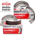 Jogo Lonas de Freio Pop 100 Pop 110i Diafrag Standard Jogo Lonas de Freio Pop 100 Pop 110i Diafrag Standard