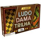 Jogo Ludo Dama e Trilha - Pais e Filhos -