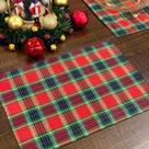 Jogo Lugar Americano Natalino Mesa Posta Natal Brilhante Jogo Lugar Americano Natalino Mesa Posta Natal Brilhante
