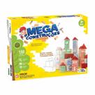 Jogo Mega Construções 150 Peças Madeira Infantil Criatividade Pais e Filhos