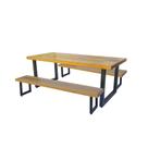 Jogo Mesa E 2 Bancos Industrial Detroit 1,30m Ferragem Preta