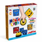 Jogo Monta Cara Pakitoys: Jogo Educativo de Cubos Coloridos para Memória e Agilidade 5+ Anos