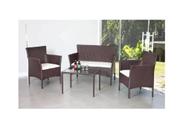 Jogo Namoradeira Fibra Sintética Vime Varanda Externa