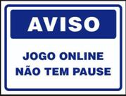 Jogo Online Não Tem PausePlaca Decorativa Gamer Streaming Jogo Online Não Tem PausePlaca Decorativa Gamer Streaming