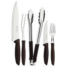 Jogo P/ Churrasco Inox Marrom 15 Peças Plenus Tramontina 23498/468 Jogo P/ Churrasco Inox Marrom 15 Peças Plenus Tramontina 23498/468