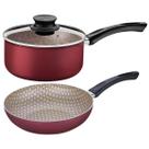 Jogo Panela com Tampa e Frigideira Funda Antiaderente Paris Tramontina Alumínio Vermelho Jogo Panela com Tampa e Frigideira Funda Antiaderente Paris Tramontina Alumínio Vermelho