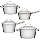 Jogo Panela Indução Inox Fundo Triplo Allegra Tramontina