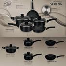 Jogo Panelas 5p Serena Mta Black Antiaderente Cerâmico induc Jogo Panelas 5p Serena Mta Black Antiaderente Cerâmico induc