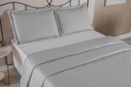 Jogo Para Cama De Madeira e Box Queen 3 Peças Matelado Ultrassônico