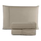 Jogo Para Cama Lençol Solteiro 3 Peças 400 Fios Luxuoso Micropercal Ponto Palito