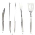 Jogo para Churrasco em Inox com 4 Peças - Mimo Style - ALF02