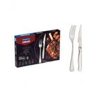Jogo Para Churrasco Tramontina Zurique Aço Inox Facas Fio Serrilhado 12 Peças