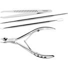 Jogo para Cutículas e Pinça Tramontina 4pc Inox Professional